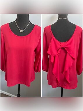 Red Bow Blouse